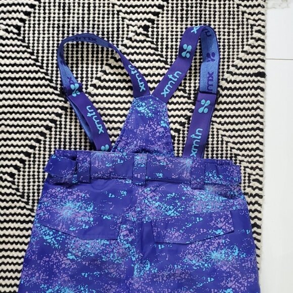 XMTN Water Resistant Multi Adjustable Purple Splatter Snowpants-Like New-Size 14 - Picture 4 of 16